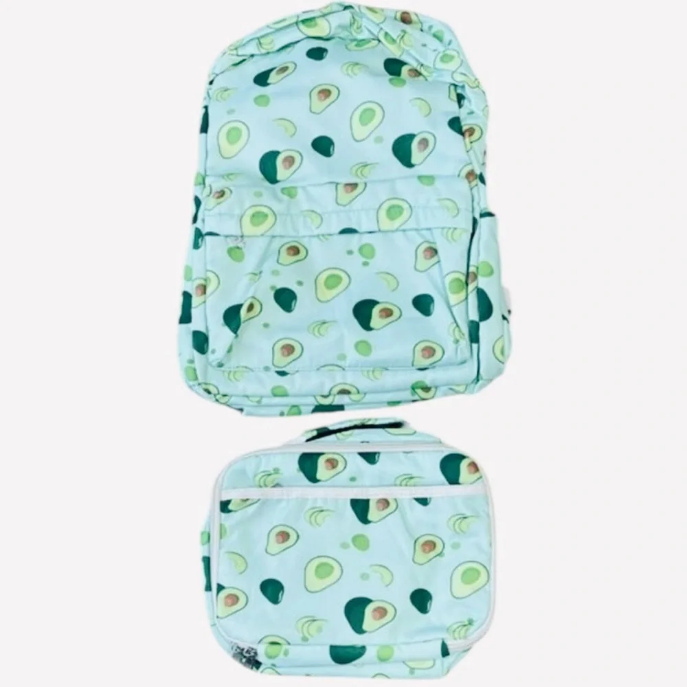 Avocado Backpack And Lunch Box Set